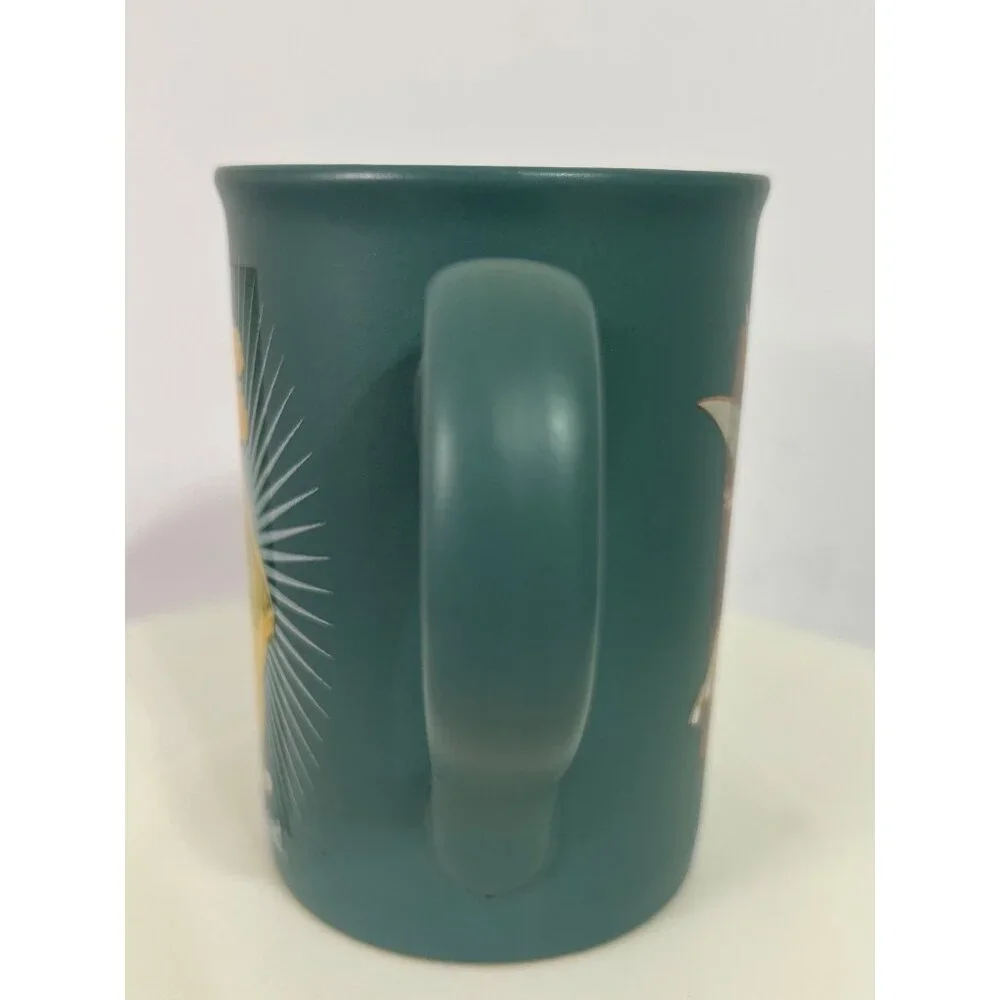 Disneyland Tinker Bell Coffee Cup Mug Teal Fairy Pixie Fantasy Magic Peter Pan - Picture 4 of 8